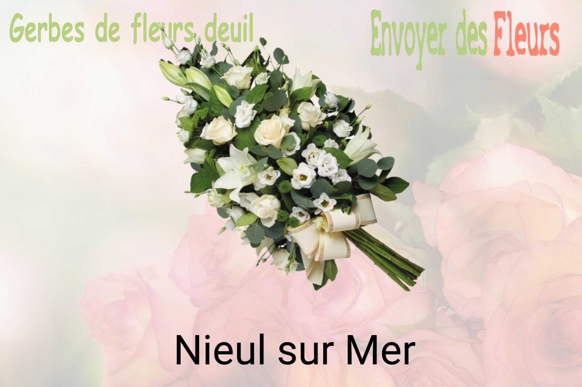 Gerbe de fleurs de deuil livrée à Nieul-sur-Mer